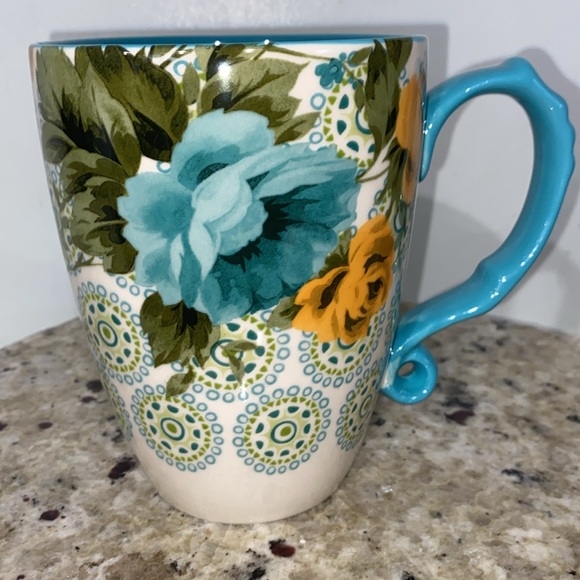 The Pioneer Woman Shadow Rose Stoneware 24 Oz Jumbo Latte Mug - Picture 2 of 14